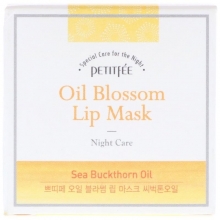 Маска-балсам за устни Oil Blossom Lip Mask-Sea Buckthorn Petitfee